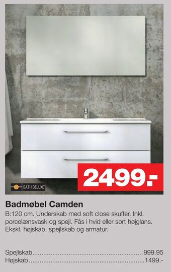 Bauhaus Badmøbel Camden tilbud