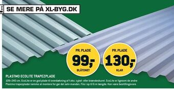 XL-BYG Plastmo ecolite trapezplade tilbud
