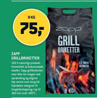 XL-BYG Zapp grillbriketter tilbud