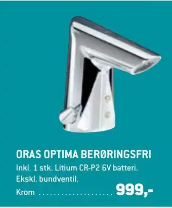 Oras optima berøringsfri