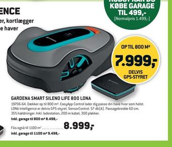 XL-BYG GARDENA SMART SILENO LIFE 800 LONA. tilbud