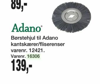 Harald Nyborg Børstehjul til Adano kantskærer/fliserenser tilbud