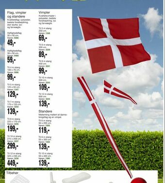 Harald Nyborg Flag, vimpler og standere tilbud