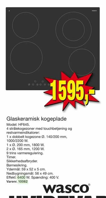 Harald Nyborg Glaskeramisk kogeplade tilbud