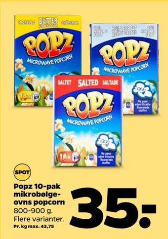 Netto Popz popcorn tilbud