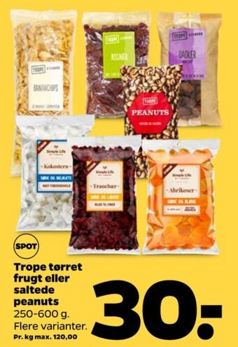 Netto Trope snacks tilbud