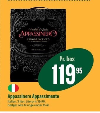 Min Købmand Appassinero Appassimento tilbud