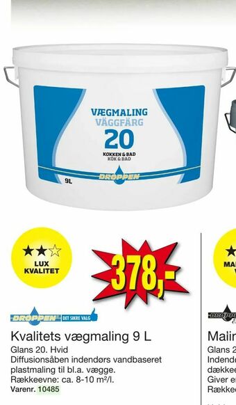 Harald Nyborg Kvalitets vægmaling 9 L tilbud