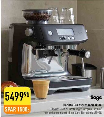 Imerco Barista Pro espressomaskine tilbud