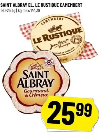 Løvbjerg Saint Albray El. Le Rustique Camembert 180-250 g tilbud