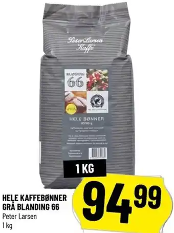 Løvbjerg Hele Kaffebønner Grå Blandig 66 1 kg tilbud