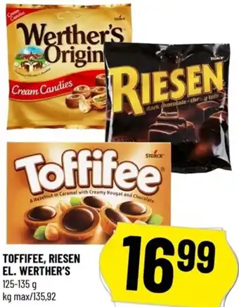 Toffifee, Riesen el. Werther's 125-135 g
