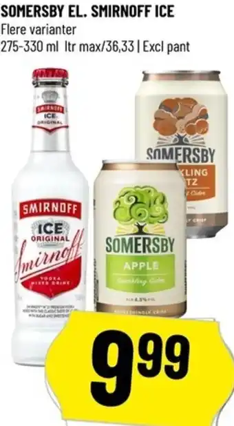 Somersby El. Smirnoff Ice 275-330 ml