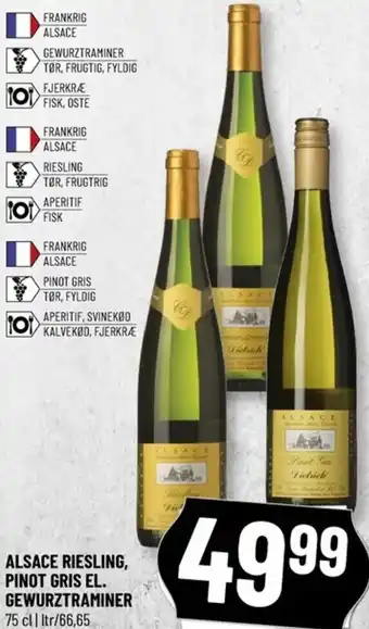 Løvbjerg Alsace Riesling, Pinot Gris El. Gewurztraminer 75 cl tilbud