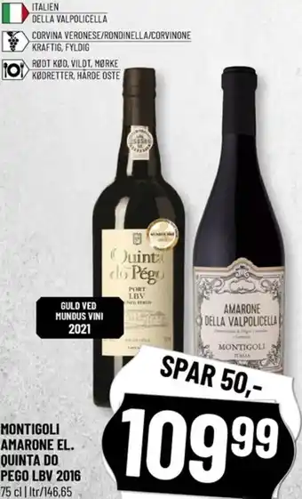 Løvbjerg Montigoli Amarone El. Quinta Do Pego LBV 2016 75 cl tilbud