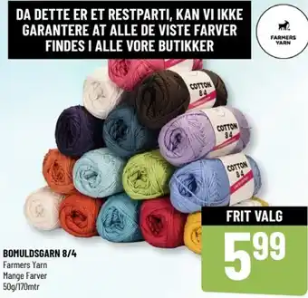 Løvbjerg Bomuldsgarn 8/4 50 g tilbud