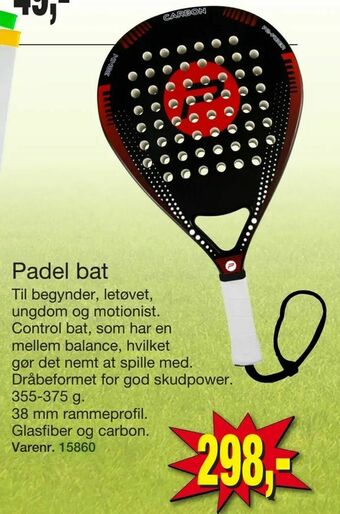 Harald Nyborg Padel bat tilbud