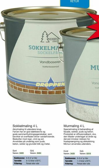 Harald Nyborg Sokkelmaling 4 L tilbud