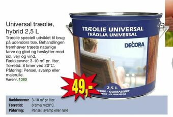 Harald Nyborg Universal træolie, hybrid 2,5 L tilbud