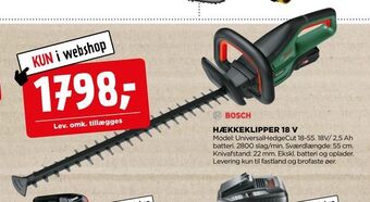 jem & fix Hækkeklipper 18 v tilbud