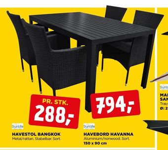 jem & fix Havestol bangkok tilbud