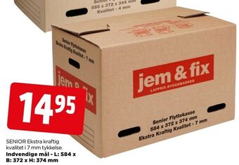 jem & fix Flyttekasser tilbud