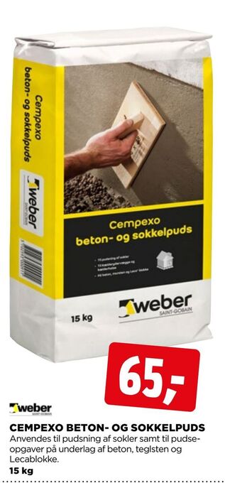 jem & fix Cempexo beton og sokkelpuds tilbud