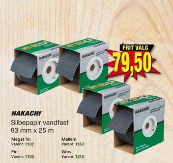 Harald Nyborg Slibepapir vandfast 93 mm x 25 m tilbud