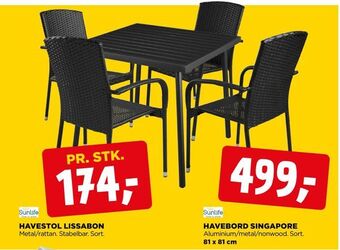 jem & fix Havebord singapore tilbud