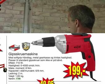 Harald Nyborg Gipsskruemaskine tilbud