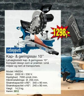 Harald Nyborg Kap- & geringssav 10'' tilbud
