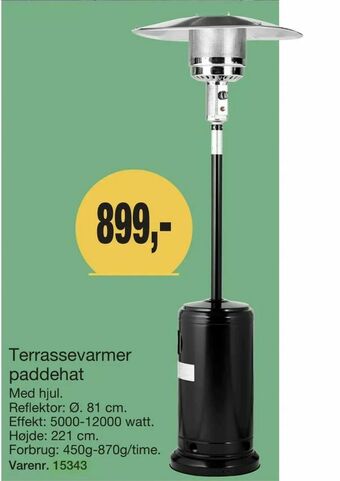 Harald Nyborg Terrassevarmer paddehat tilbud