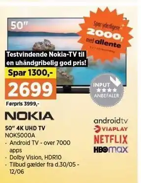 Nokia 50" 4K UHD TV