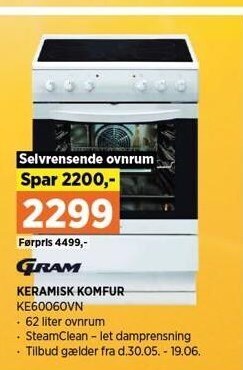 Power Keramisk komfur tilbud