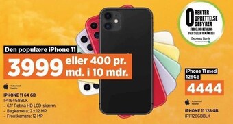 Power iPhone 11 64 GB el. 128 GB tilbud