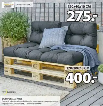 JYSK Skjerpe Pallehynde 120x40x10 cm tilbud
