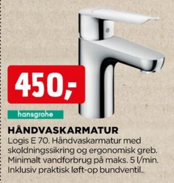 jem & fix Hansgrohe håndvaskarmatur tilbud