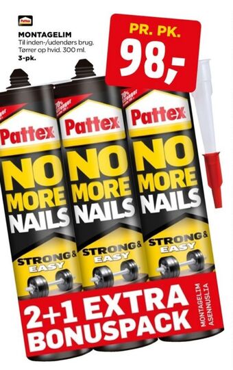 jem & fix Pattex montagelim tilbud