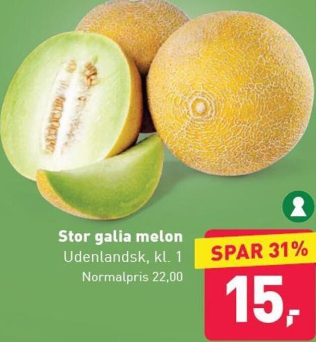 Stor Galia Melon tilbud hos ALDI
