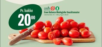 Min Købmand Grøn Balance Økologiske Snacktomater tilbud