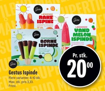 Min Købmand Gestus Ispinde tilbud