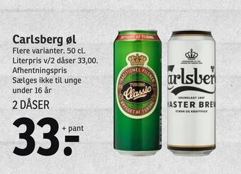 SPAR Carlsberg øl tilbud