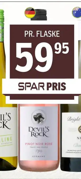 SPAR Devil's Rock Pfalz Pinot Noir Rosé tilbud
