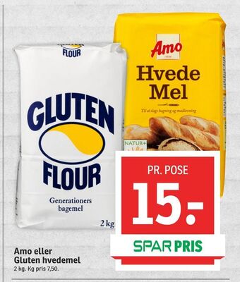 SPAR Amo eller Gluten hvedemel tilbud