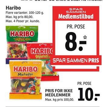 SPAR Haribo tilbud