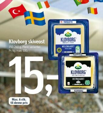 Føtex Klovborg skiveost tilbud