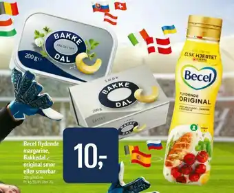 Føtex Becel flydende margarine, Bakkedal original smør eller smørbar tilbud