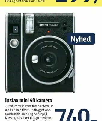 Føtex Instax mini 40 kamera tilbud