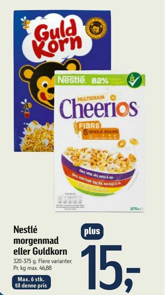 Føtex Nestlé morgenmad eller Guldkorn tilbud