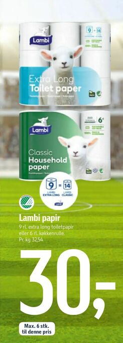 Føtex Lambi papir tilbud
